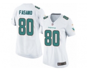 Women's Nike Miami Dolphins #80 Anthony Fasano Game White NFL Jersey