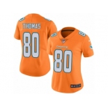 Women's Nike Miami Dolphins #80 Julius Thomas Limited Orange Rush NFL Jersey