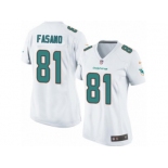 Women's Nike Miami Dolphins #81 Anthony Fasano Limited White NFL Jersey