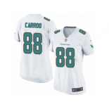 Women's Nike Miami Dolphins #88 Leonte Carroo Limited White NFL Jersey