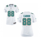 Women's Nike Miami Dolphins #88 Leonte Carroo White NFL Jersey