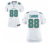 Women's Nike Miami Dolphins #88 Leonte Carroo White NFL Jersey