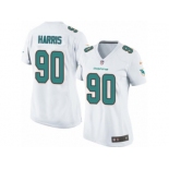 Women's Nike Miami Dolphins #90 Charles Harris Limited White NFL Jersey