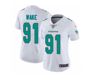 Women's Nike Miami Dolphins #91 Cameron Wake Vapor Untouchable Limited White NFL Jersey