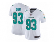 Women's Nike Miami Dolphins #93 Ndamukong Suh Vapor Untouchable Limited White NFL Jersey