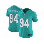 Women's Nike Miami Dolphins #94 Lawrence Timmons Vapor Untouchable Limited Aqua Green Team Color NFL Jersey