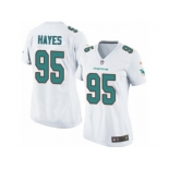 Women's Nike Miami Dolphins #95 William Hayes Limited White NFL Jersey