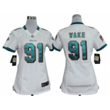 nike women nfl jerseys Miami Dolphins #91 Cameron Wake White[nike]