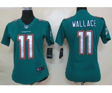 nike women nfl jerseys miami dolphins #11 wallace green[nike limited]