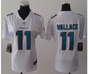 nike women nfl jerseys miami dolphins #11 wallace white[nike]