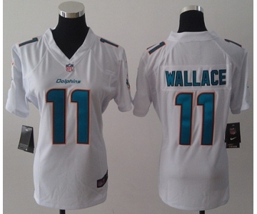 nike women nfl jerseys miami dolphins #11 wallace white[nike]