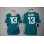 nike women nfl jerseys miami dolphins #13 dan marino green[breast cancer awareness]