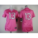 nike women nfl jerseys miami dolphins #13 dan marino pink[2012 nike love]