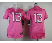 nike women nfl jerseys miami dolphins #13 dan marino pink[2012 nike love]