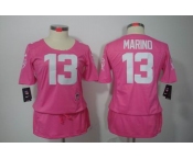 nike women nfl jerseys miami dolphins #13 dan marino pink[breast cancer awareness]