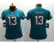 nike women nfl jerseys miami dolphins #13 marino green[nike limited]