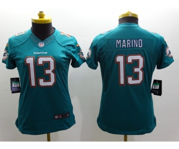 nike women nfl jerseys miami dolphins #13 marino green[nike limited]