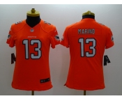 nike women nfl jerseys miami dolphins #13 marino orange[nike limited]