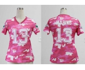 nike women nfl jerseys miami dolphins #13 marino pink[fashion camo]