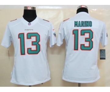 nike women nfl jerseys miami dolphins #13 marino white[new nike limited]