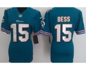 nike women nfl jerseys miami dolphins #15 bess green[nike]