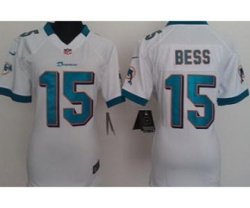 nike women nfl jerseys miami dolphins #15 bess white[nike]