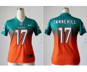 nike women nfl jerseys miami dolphins #17 ryan tannehill green-orange[nike drift fashion][second version]