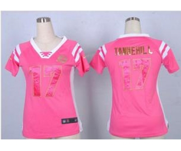 nike women nfl jerseys miami dolphins #17 ryan tannehill pink[fashion Rhinestone sequins]