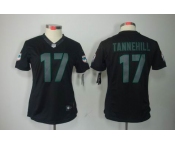 nike women nfl jerseys miami dolphins #17 tannehill black[nike impact limited]