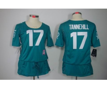 nike women nfl jerseys miami dolphins #17 tannehill green[breast cancer awareness]