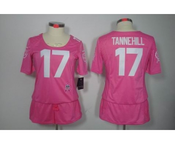 nike women nfl jerseys miami dolphins #17 tannehill pink[breast cancer awareness]