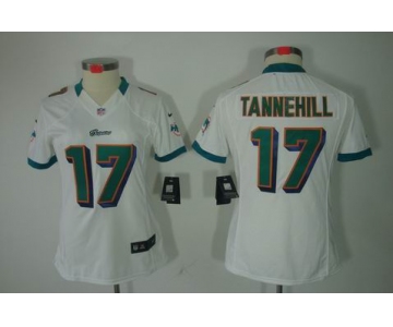 nike women nfl jerseys miami dolphins #17 tannehill white[nike limited]