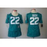 nike women nfl jerseys miami dolphins #22 bush green[breast cancer awareness]