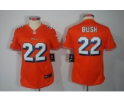 nike women nfl jerseys miami dolphins #22 bush orange[nike limited]