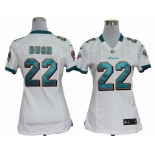 nike women nfl jerseys miami dolphins #22 bush white[nike]