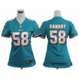 nike women nfl jerseys miami dolphins #58 dansby green[nike]