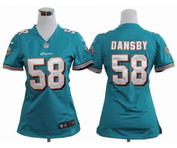 nike women nfl jerseys miami dolphins #58 dansby green[nike]