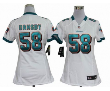 nike women nfl jerseys miami dolphins #58 dansby white[nike]