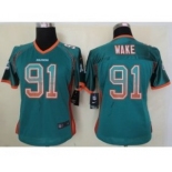 nike women nfl jerseys miami dolphins #91 wake green[Elite drift fashion]