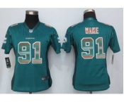 nike women nfl jerseys miami dolphins #91 wake green[Strobe Limited]