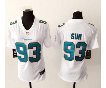 nike women nfl jerseys miami dolphins #93 suh white[nike]