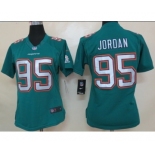 nike women nfl jerseys miami dolphins #95 jordan green[nike limited]