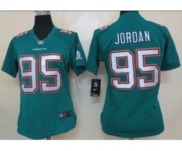 nike women nfl jerseys miami dolphins #95 jordan green[nike limited]