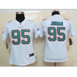 nike women nfl jerseys miami dolphins #95 jordan white[nike limited]