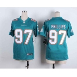 nike women nfl jerseys miami dolphins #97 phillips green[nike]