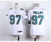 nike women nfl jerseys miami dolphins #97 phillips white[nike]