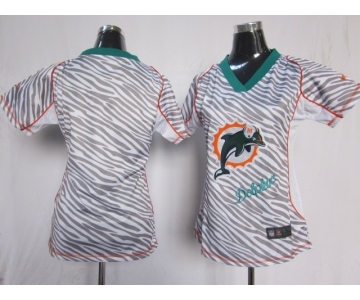 nike women nfl jerseys miami dolphins blank[fem fan zebra]