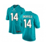 Youth Miami Dolphins #14 Sherfield Aqua Vapor Untouchable Limited Stitched Jersey