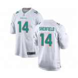 Youth Miami Dolphins #14 Sherfield  White Vapor Untouchable Limited Stitched Jersey