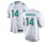 Youth Miami Dolphins #14 Sherfield  White Vapor Untouchable Limited Stitched Jersey